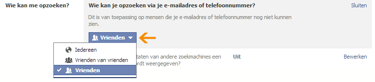Vind mijn vrienden telefoonnummer