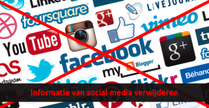 Informatie van social media verwijderen - Takedown notice