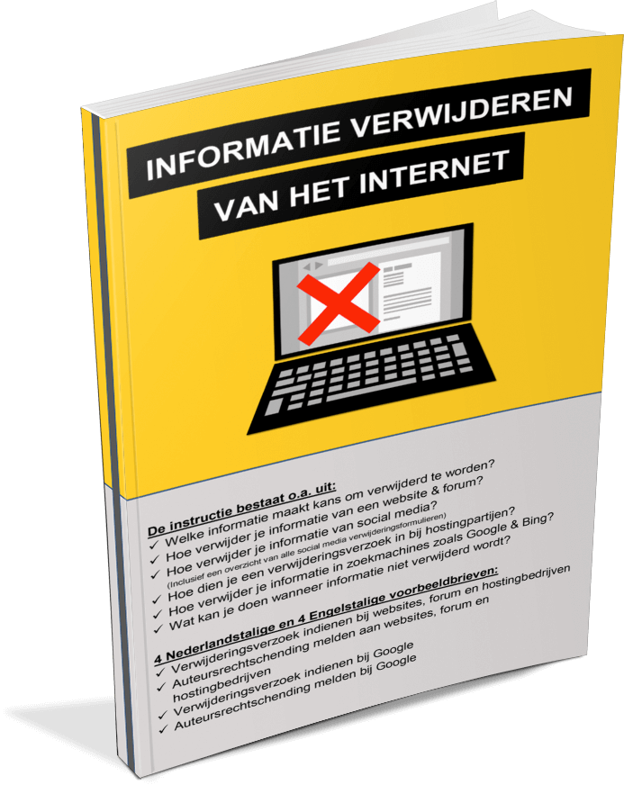 Instructie Informatie Verwijderen Van Het Internet - Voorkant DHP2