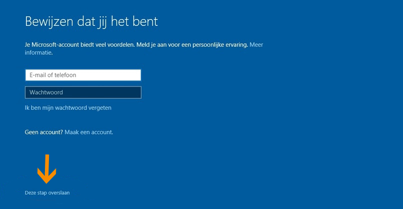 Privacy instellingen windows 10 - bewijzen dat jij het bent