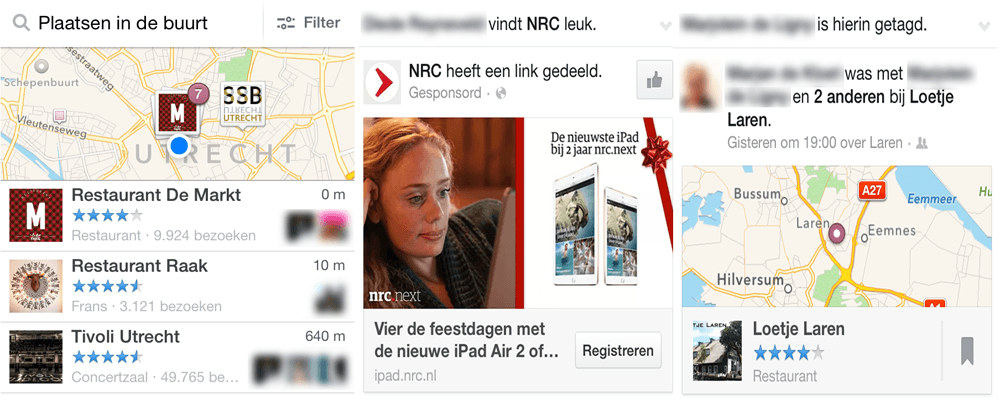 Profielfoto en naam in Facebook advertenties