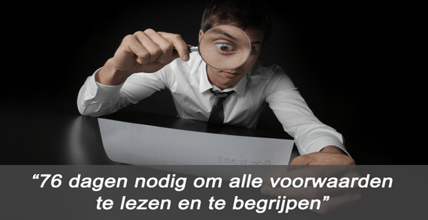 Voorwaarden en de privacyparadox